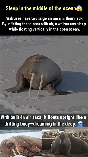 This Animal Sleeps… Standing in the Ocean 😳