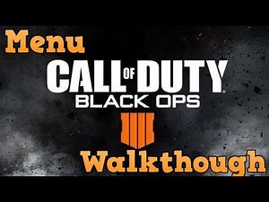 Black ops 4 menu walkthrough