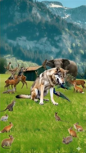 आज भेड़िया फस गया #shortvideo #animals