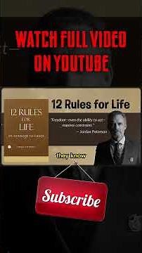 12 Rules for Life by Jordan Peterson | Life Lessons to Transform Your Mind & Future 🇺🇸🧠