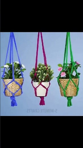 DIY Plant Hangers Using Rope – Easy Macramé Craft for Home Decor 🌿