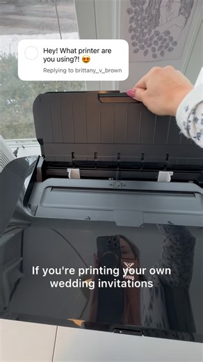 Enchanted Stamps on Instagram: "The GOAT printer 👇 Comment “printer” and I’ll send you a link to this printer on Amazon ❤️ 👋 hi! I’m Sam. I buy and test DIY tools (like this printer) for brides who want to make their own wedding invitations. Full disclosure, I design and sell many of the Canva templates you’ll see on here which are mostly about 5 bucks each… and my “day job” is making custom self-inking and wooden address stamps for brides, so you might see some of those occasionally too! I th