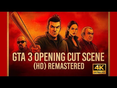 GTA 3 Opening Cut Scene (HD) Remastered | Liberty City’s First Look