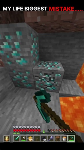 My life biggest mistake... | #minecraft #shorts #memes