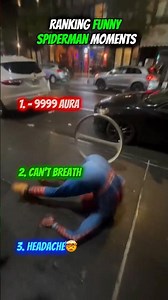 RANKING FUNNY SPIDERMAN MOMENTS!😂