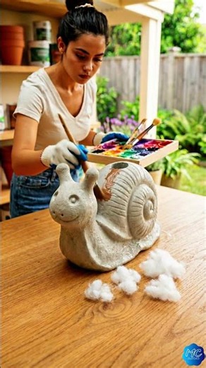 Turning a Stuffed Animal into a Beautiful Concrete Garden Planter 🐌