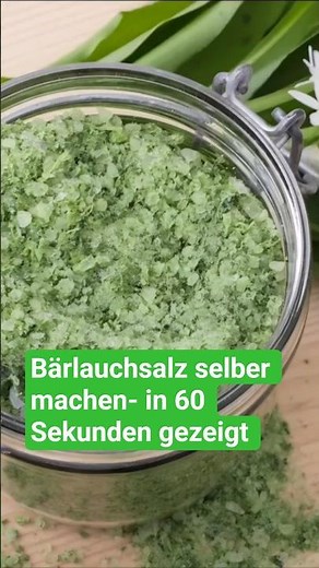 Make your own wild garlic salt – how to preserve spring #forest #diy #wood #medicinalplants #nature