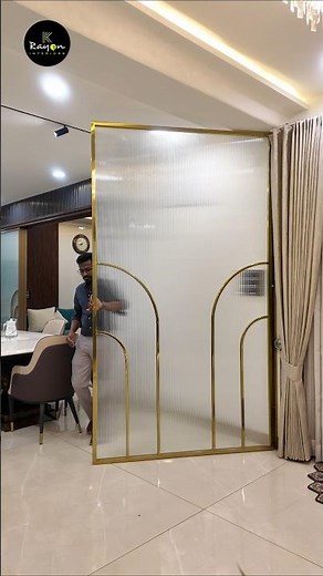 Modern Dining Area Partition Design | Smart Home Interiors India | Rayon Interiors