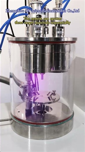 Three-Target Plasma Sputtering Coater