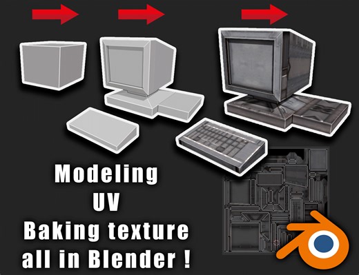 Video tutorial retro LP modeling texturing