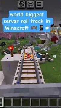 world biggest server rail track in Minecraft 🎮📱#hadubhagamer #minecraft #technogamerz