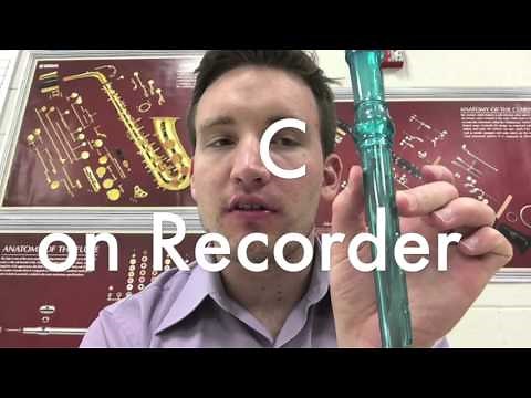 How to play C on the Recorder