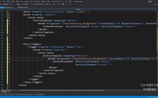 C# WPF UI_设计智能家居应用界面(现代化、科技感)