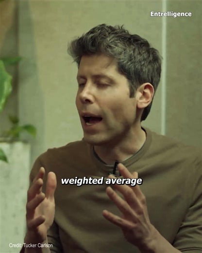 🤖 Sam Altman explains that ChatGPT isn’t guided by his personal beliefs. - 📹: Tucker Carlson | Entrelligence