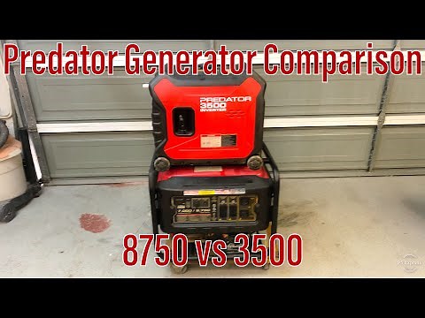 Harbor Freight Generator Comparison - Predator 8750 vs Inverter 3500, Cost vs Statistics