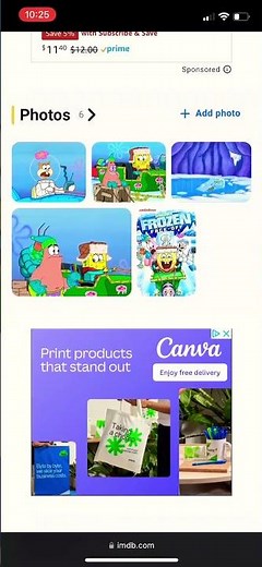 SpongeBob SquarePants frozen face off snow episode ￼￼￼