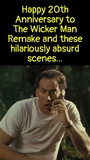 Wicker Man Remake 20th Anniversary #WickerMan #NicolasCage #Movies #MovieScenes #Funny