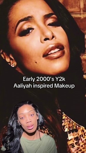 Aaliyah Inspired Makeup in honor of her Bday 🕊️🩷 #aaliyahdanahaughton #aaliyahhaughton #aaliyahmakeup #y2kmakeup #90smakeuplook #inspiredmakeup #makeuprecreation #90smakeup #90s