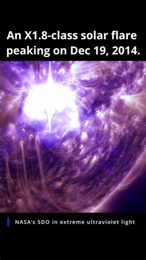 When the Sun Flared: X1.8-Class Cosmic Power #space #astronomy