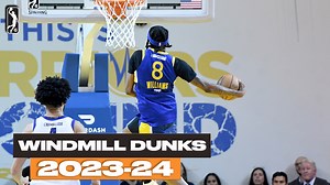 Throwing it down with AUTHORITY! 😤 We start off #NBADunkWeek with the best windmill slams from last season. | NBA G League