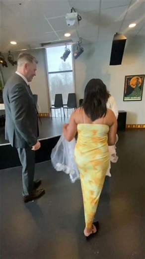 Beautiful bride, simple & elegant for Civil wedding in Norway