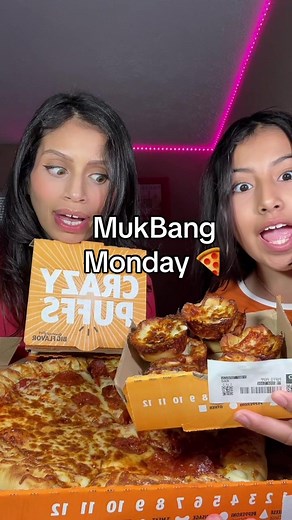 Eat with Us: Little Caesars Mukbang Pizza ASMR | Foodie Delight