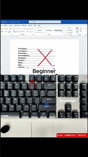 Ms Word Beginner Vs Pro ।। Beginner vs pro in Word #ytshorts #words #begginers #trending #viralshort