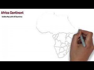 Africa Continent Outline Map with All Countries / Outline Map Series