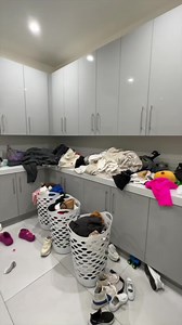 Laundry room organization! Is your laundry room organized or does It look like mine did at first? 🤍✨ | The Beverly Halls