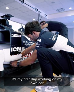 𝗝𝗼𝗯 𝗦𝘄𝗮𝗽 𝗘𝗽𝗶𝘀𝗼𝗱𝗲 𝟭 - 𝗔𝘀𝘀𝗲𝗺𝗯𝗹𝘆 🛠️ On his first day at the Scuderia AlphaTauri factory, Pierre Gasly visits the assembly department to fit carbon fibre to his very own car ⚫ | CASIO EDIFICE