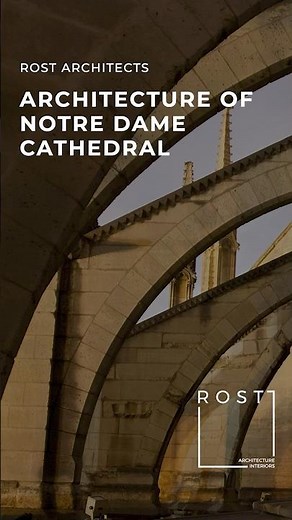 Architecture of Notre Dame Cathedral | Flying Buttress #notredamecathedral