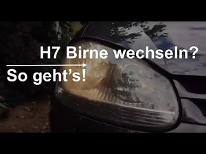 In 1:11 erklärt: VW Golf 5 Abblendlicht Birne tauschen (H7)