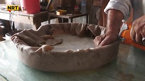 The making of the Middle Eastern frame drum, the “Daf. It is also known as the Dâyere or Riq. The Daf is an ancient instrument usually made from animal skin, and a wooden frame, with chains around it. | NRT English