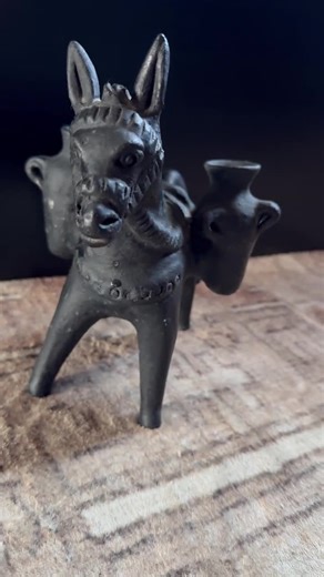 Vintage Oaxacan Black Clay Donkey – Barro Negro Mexican Folk Art Figurine - Etsy UK