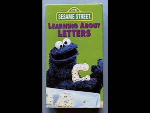 Opening to Sesame Street: Learning About Letters 1996 VHS (2001 Reprint, Redone in Better Quality)