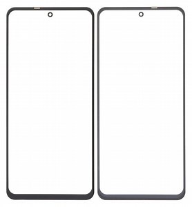 Front Glass for Xiaomi Redmi Note 9 Pro - Black