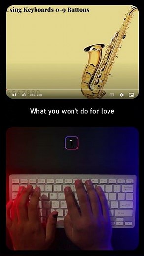 What you won't do for love played with computer keyboard and YouTube Saxophone