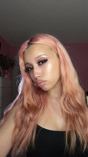 #pinkhair #baddie #sadbaddie | Dyeing My Hair Pink
