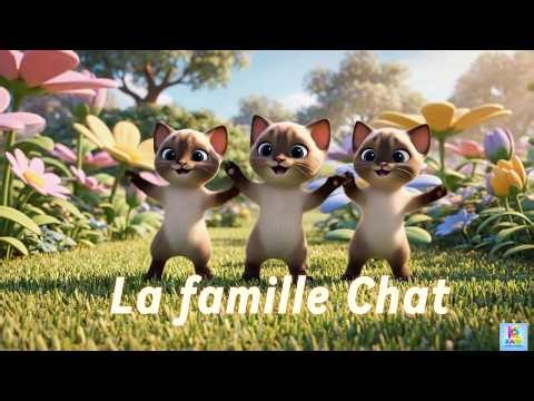 La famille Chat 🐱 | Comptine pour Bébé (doo doo doo) | Chanson Enfant Amusante