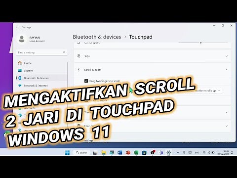 Tutorial Mengaktifkan Scroll 2 Jari di Touchpad Windows 11 Komputer