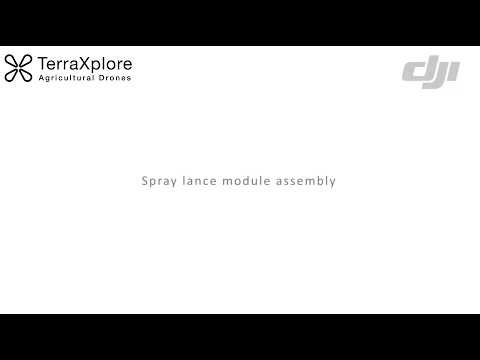 Installing the Spray Lance Module on a DJI T100 / LD 220