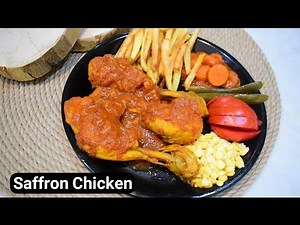 Persian Saffron chicken😋Best Recipe with golden spice for chicken lovers