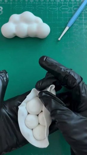 3D Fondant Cloud Tutorial #fondant #fondantclouds #baking #fondanttutorial #clouds #baking #bakin