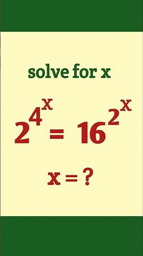 Exponential maths problem #maths #math_olympiod