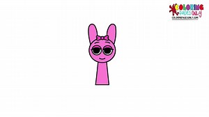 How to Draw Pinki Sprunki from Incredibox