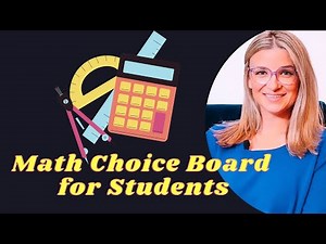 3rd Grade Math Choice Board with 8 Activities & Answer Keys | Editable