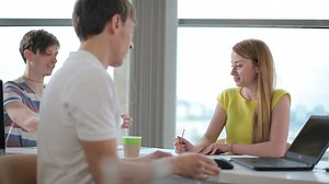Students discussing homework - Free Stock Video