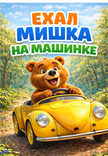 🌞Ехал Мишка на машинке- Мультик Песенка для малышей! #мультик #песенка #дети #малыши #теплоесолнышко ❤️Друзья этот мультик научит ваших деток как быть чистыми и аккуратными! 🌞Весёлая песенка запомнится простым текстом, под неё можно танцевать и делать зарядку в детском садике! ПОДПИШИСЬ и ПОДЕЛИСЬ с друзьями ❤️