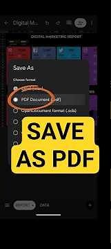 Save Google Sheets As PDF - Mobile App #shorts