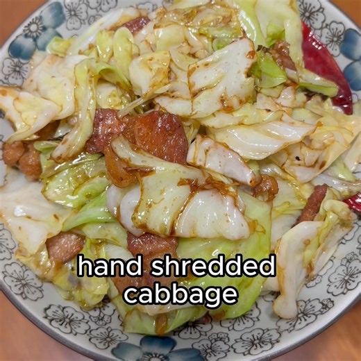 One of My Fave Dishes Using a Wok - Hand Shredded Cabbage